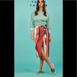 Brand new Tanya Taylor striped skirt
